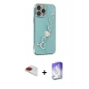 MARSİLYAN™- iPhone 13 Pro Max Kılıf Nova Işık Prime - Siyah Bilvis 5in1 3D Magic Cam Ekran Koruyucu + Pers Alüminyum Kamera Lens - KI