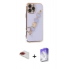 MARSİLYAN™- iPhone 13 Pro Max Kılıf Nova Işık Prime - Siyah Bilvis 5in1 3D Magic Cam Ekran Koruyucu + Pers Alüminyum Kamera Lens - KI