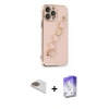 MARSİLYAN™- iPhone 13 Pro Max Kılıf Nova Işık Prime - Siyah Bilvis 5in1 3D Magic Cam Ekran Koruyucu + Pers Alüminyum Kamera Lens - GD