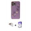 MARSİLYAN™- iPhone 13 Pro Max Kılıf Nova Işık Prime - Siyah Bilvis 5in1 3D Magic Cam Ekran Koruyucu + Pers Alüminyum Kamera Lens - GD