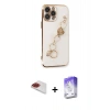 MARSİLYAN™- iPhone 13 Pro Max Kılıf Nova Işık Prime - Siyah Bilvis 5in1 3D Magic Cam Ekran Koruyucu + Pers Alüminyum Kamera Lens - KI