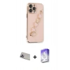 MARSİLYAN™- iPhone 13 Pro Max Kılıf Nova Işık Prime - Siyah Bilvis 5in1 3D Magic Cam Ekran Koruyucu + Rainbow Kamera Lens Koruma Cam - MR