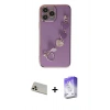 MARSİLYAN™- iPhone 13 Pro Max Kılıf Nova Işık Prime - Siyah Bilvis 5in1 3D Magic Cam Ekran Koruyucu + Rainbow Kamera Lens Koruma Cam - REGD