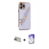 MARSİLYAN™- iPhone 13 Pro Max Kılıf Nova Işık Prime - Siyah Bilvis 5in1 3D Magic Cam Ekran Koruyucu + Rainbow Kamera Lens Koruma Cam - REGD
