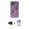 MARSİLYAN™- iPhone 13 Pro Max Kılıf Nova Işık Prime - Siyah Bilvis 5in1 3D Magic Cam Ekran Koruyucu + Raze Metal Kamera Lens - GD