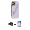 MARSİLYAN™- iPhone 13 Pro Max Kılıf Nova Işık Prime - Siyah Bilvis 5in1 3D Magic Cam Ekran Koruyucu + Raze Metal Kamera Lens - GD