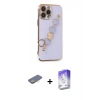 MARSİLYAN™- iPhone 13 Pro Max Kılıf Nova Işık Prime - Siyah Bilvis 5in1 3D Magic Cam Ekran Koruyucu + Renkli Kamera Lens Koruma Cam - SI