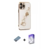 MARSİLYAN™- iPhone 13 Pro Max Kılıf Nova Işık Prime - Siyah Bilvis 5in1 3D Magic Cam Ekran Koruyucu + Shine Kamera Lens Koruma Cam - GI