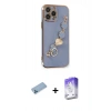 MARSİLYAN™- iPhone 13 Pro Max Kılıf Nova Işık Prime - Siyah Bilvis 5in1 3D Magic Cam Ekran Koruyucu + Shine Kamera Lens Koruma Cam - MI