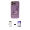 MARSİLYAN™- iPhone 13 Pro Max Kılıf Nova Işık Prime - Siyah Bilvis 5in1 3D Magic Cam Ekran Koruyucu + Shine Kamera Lens - GD