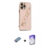 MARSİLYAN™- iPhone 13 Pro Max Kılıf Nova Işık Prime - Siyah Bilvis 5in1 3D Magic Cam Ekran Koruyucu + Shine Kamera Lens Koruma Cam - PE