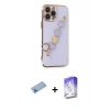 MARSİLYAN™- iPhone 13 Pro Max Kılıf Nova Işık Prime - Siyah Bilvis 5in1 3D Magic Cam Ekran Koruyucu + Shine Kamera Lens Koruma Cam - MI