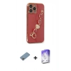 MARSİLYAN™- iPhone 13 Pro Max Kılıf Nova Işık Prime - Siyah Bilvis 5in1 3D Magic Cam Ekran Koruyucu + Shine Kamera Lens Koruma Cam - GI