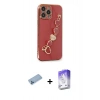 MARSİLYAN™- iPhone 13 Pro Max Kılıf Nova Işık Prime - Siyah Bilvis 5in1 3D Magic Cam Ekran Koruyucu + Shine Kamera Lens Koruma Cam - MI