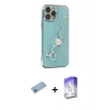 MARSİLYAN™- iPhone 13 Pro Max Kılıf Nova Işık Prime - Siyah Bilvis 5in1 3D Magic Cam Ekran Koruyucu + Shine Kamera Lens Koruma Cam - MI