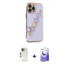 MARSİLYAN™- iPhone 13 Pro Max Kılıf Nova Işık Prime - Siyah Bilvis 5in1 5D Magic Hayalet Cam Ekran Koruyucu + Shine Kamera Lens - GD