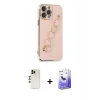 MARSİLYAN™- iPhone 13 Pro Max Kılıf Nova Işık Prime - Siyah Bilvis 5in1 5D Magic Hayalet Cam Ekran Koruyucu + Shine Kamera Lens - GD