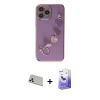 MARSİLYAN™- iPhone 13 Pro Max Kılıf Nova Işık Prime - Siyah Bilvis 5in1 5D Magic Hayalet Cam Ekran Koruyucu + Rainbow Kamera Lens Koruma Cam - BZ