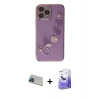 MARSİLYAN™- iPhone 13 Pro Max Kılıf Nova Işık Prime - Siyah Bilvis 5in1 5D Magic Hayalet Cam Ekran Koruyucu + Rainbow Kamera Lens Koruma Cam - MI