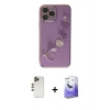 MARSİLYAN™- iPhone 13 Pro Max Kılıf Nova Işık Prime - Siyah Bilvis 5in1 5D Magic Hayalet Cam Ekran Koruyucu + Shine Kamera Lens - GD