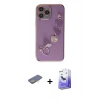 MARSİLYAN™- iPhone 13 Pro Max Kılıf Nova Işık Prime - Siyah Bilvis 5in1 5D Magic Hayalet Cam Ekran Koruyucu + Sarı Renkli Kamera Lens Koruma Cam