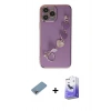 MARSİLYAN™- iPhone 13 Pro Max Kılıf Nova Işık Prime - Siyah Bilvis 5in1 5D Magic Hayalet Cam Ekran Koruyucu + Shine Kamera Lens Koruma Cam - GI