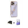 MARSİLYAN™- iPhone 13 Pro Max Kılıf Nova Işık Prime - Siyah Bilvis 5in1 5D Magic Hayalet Cam Ekran Koruyucu + Raze Metal Kamera Lens - GD