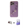 MARSİLYAN™- iPhone 13 Pro Max Kılıf Nova Işık Prime - Siyah Bilvis 5in1 5D Magic Hayalet Cam Ekran Koruyucu + Rainbow Kamera Lens Koruma Cam - KI
