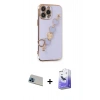 MARSİLYAN™- iPhone 13 Pro Max Kılıf Nova Işık Prime - Siyah Bilvis 5in1 5D Magic Hayalet Cam Ekran Koruyucu + Rainbow Kamera Lens Koruma Cam - MI