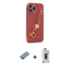 MARSİLYAN™- iPhone 13 Pro Max Kılıf Nova Işık Prime - Siyah Bilvis Hayalet Cam Ekran Koruyucu + Shine Kamera Lens Koruma Cam - GI