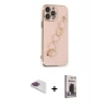 MARSİLYAN™- iPhone 13 Pro Max Kılıf Nova Işık Prime - Siyah Bilvis Hayalet Cam Ekran Koruyucu + Pers Alüminyum Kamera Lens - GI