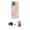 MARSİLYAN™- iPhone 13 Pro Max Kılıf Nova Işık Prime - Siyah Bilvis Hayalet Cam Ekran Koruyucu + Raze Metal Kamera Lens - GD