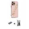 MARSİLYAN™- iPhone 13 Pro Max Kılıf Nova Işık Prime - Siyah Bilvis Hayalet Cam Ekran Koruyucu + Renkli Kamera Lens Koruma Cam - PE