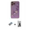 MARSİLYAN™- iPhone 13 Pro Max Kılıf Nova Işık Prime - Siyah Bilvis Hayalet Cam Ekran Koruyucu + Shine Kamera Lens Koruma Cam - GI