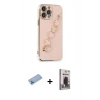MARSİLYAN™- iPhone 13 Pro Max Kılıf Nova Işık Prime - Siyah Bilvis Hayalet Cam Ekran Koruyucu + Shine Kamera Lens Koruma Cam - MI