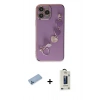 MARSİLYAN™- iPhone 13 Pro Max Kılıf Nova Işık Prime - Siyah Bilvis Hayalet Cam Ekran Koruyucu + Shine Kamera Lens Koruma Cam - MI