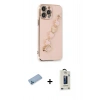 MARSİLYAN™- iPhone 13 Pro Max Kılıf Nova Işık Prime - Siyah Bilvis Hayalet Cam Ekran Koruyucu + Shine Kamera Lens Koruma Cam - MI
