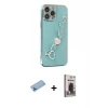 MARSİLYAN™- iPhone 13 Pro Max Kılıf Nova Işık Prime - Siyah Bilvis Hayalet Cam Ekran Koruyucu + Shine Kamera Lens Koruma Cam - MI