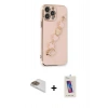 MARSİLYAN™- iPhone 13 Pro Max Kılıf Nova Işık Prime - Siyah Joko 5D Cam + Pers Alüminyum Kamera Lens - GD