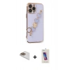 MARSİLYAN™- iPhone 13 Pro Max Kılıf Nova Işık Prime - Siyah Joko 5D Cam + Pers Alüminyum Kamera Lens - GD