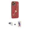 MARSİLYAN™- iPhone 13 Pro Max Kılıf Nova Işık Prime - Siyah Joko 5D Cam + Pers Alüminyum Kamera Lens - LT