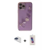 MARSİLYAN™- iPhone 13 Pro Max Kılıf Nova Işık Prime - Siyah Joko 5D Cam + Pers Alüminyum Kamera Lens - LT