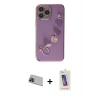 MARSİLYAN™- iPhone 13 Pro Max Kılıf Nova Işık Prime - Siyah Joko 5D Cam + Rainbow Kamera Lens Koruma Cam - MI