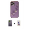 MARSİLYAN™- iPhone 13 Pro Max Kılıf Nova Işık Prime - Siyah Joko 5D Cam + Neon Fosforlu Kamera Lens - YL