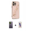 MARSİLYAN™- iPhone 13 Pro Max Kılıf Nova Işık Prime - Siyah Joko 5D Cam + Neon Fosforlu Kamera Lens - YL