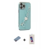 MARSİLYAN™- iPhone 13 Pro Max Kılıf Nova Işık Prime - Siyah Joko 5D Cam + Shine Kamera Lens Koruma Cam - PE