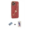 MARSİLYAN™- iPhone 13 Pro Max Kılıf Nova Işık Prime - Siyah Joko 5D Cam + Shine Kamera Lens Koruma Cam - PE