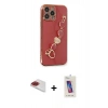 MARSİLYAN™- iPhone 13 Pro Max Kılıf Nova Işık Prime - Siyah Joko 5D Cam + Pers Alüminyum Kamera Lens - KI