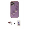 MARSİLYAN™- iPhone 13 Pro Max Kılıf Nova Işık Prime - Siyah Joko 5D Cam + Pers Alüminyum Kamera Lens - KI