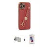 MARSİLYAN™- iPhone 13 Pro Max Kılıf Nova Işık Prime - Siyah Joko 5D Cam + Rainbow Kamera Lens Koruma Cam - BZ